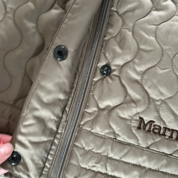 Marmot St. Moritz quilted puffer jacket/coat with faux fur collar - Picture 4 of 12